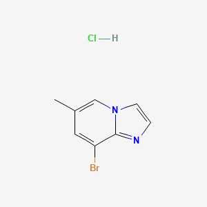 Chemical structure of 8-Bromo-6-methylimidazo[1,2-a]pyridine hydrochloride