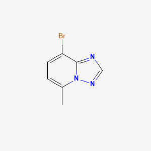Chemical structure of 8-Bromo-5-methyl-[1,2,4]triazolo[1,5-a]pyridine