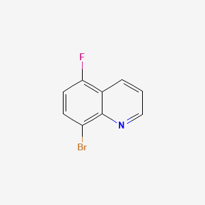 Chemical structure of 8-Bromo-5-fluoroquinoline