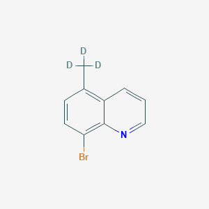 Chemical structure of 8-Bromo-5-(methyl-d3)-quinoline