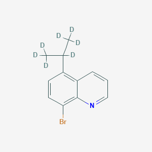 Chemical structure of 8-Bromo-5-(iso-propyl-d7)quinoline