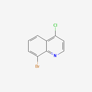 Chemical structure of 8-Bromo-4-chloroquinoline