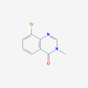 Chemical structure of 8-Bromo-3-methylquinazolin-4(3H)-one