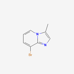 Chemical structure of 8-Bromo-3-methylimidazo[1,2-a]pyridine