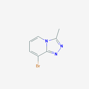 Chemical structure of 8-Bromo-3-methyl-[1,2,4]triazolo[4,3-a]pyridine