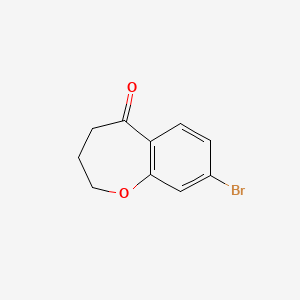 Chemical structure of 8-Bromo-3,4-dihydrobenzo[b]oxepin-5(2H)-one