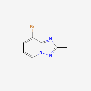 Chemical structure of 8-Bromo-2-methyl[1,2,4]triazolo[1,5-a]pyridine