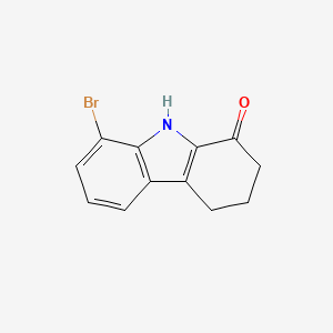 Chemical structure of 8-Bromo-2,3,4,9-tetrahydro-1H-carbazol-1-one