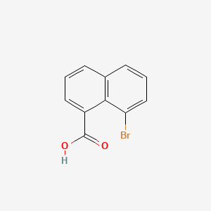 Chemical structure of 8-Bromo-1-naphthoic acid