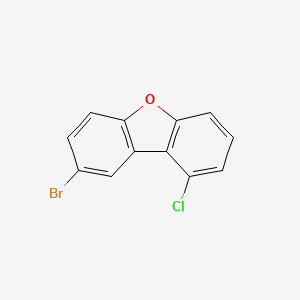 Chemical structure of 8-Bromo-1-chlorodibenzo[b,d]furan
