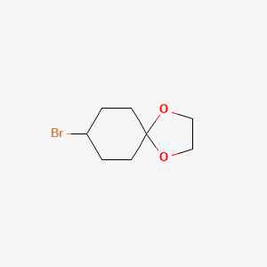 Chemical structure of 8-Bromo-1,4-dioxaspiro[4.5]decane