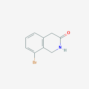 Chemical structure of 8-Bromo-1,2-dihydroisoquinolin-3(4H)-one