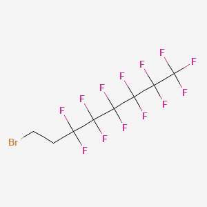 Chemical structure of 1-Bromo-1h,1h,2h,2h-perfluorooctane
