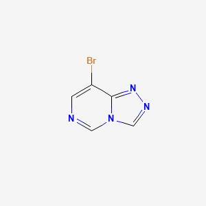 Chemical structure of 8-Bromo-[1,2,4]triazolo[4,3-c]pyrimidine