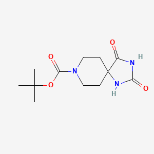 Chemical structure of 8-Boc-2,4,8-triazaspiro[4.5]decane-1,3-dione