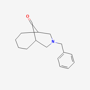 Chemical structure of 8-Benzyl-8-azabicyclo[4.3.1]decan-10-one