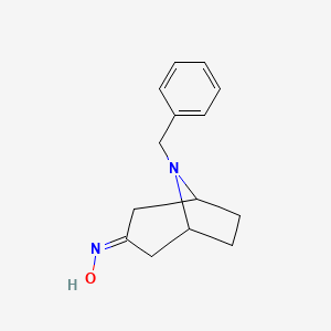 Chemical structure of 8-Benzyl-8-azabicyclo[3.2.1]octan-3-one oxime