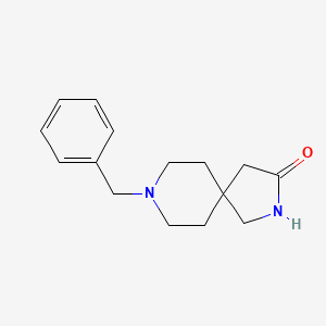 Chemical structure of 8-Benzyl-2,8-diazaspiro[4.5]decan-3-one