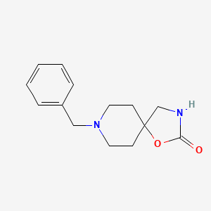 Chemical structure of 8-Benzyl-1-oxa-3,8-diazaspiro[4.5]decan-2-one