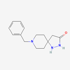 Chemical structure of 8-Benzyl-1,2,8-triazaspiro[4.5]decan-3-one