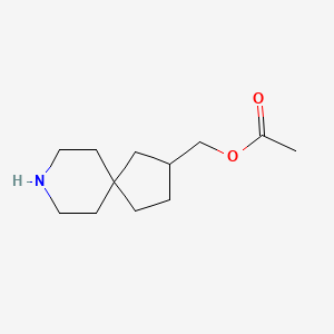 Chemical structure of 8-Azaspiro[4.5]Decan-2-Ylmethyl Acetate