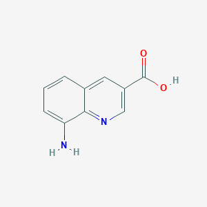 Chemical structure of 8-Aminoquinoline-3-carboxylic acid