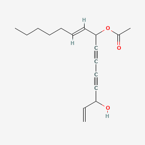Chemical structure of 8-Acetoxypentadeca-1,9Z-diene-4,6-diyn-3-ol