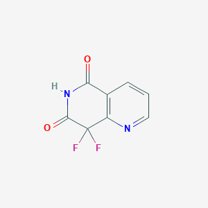 Chemical structure of 8,8-Difluoro-1,6-naphthyridine-5,7(6H,8H)-dione
