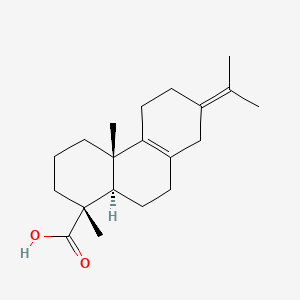 Chemical structure of 8,13(15)-Abietadienoic Acid