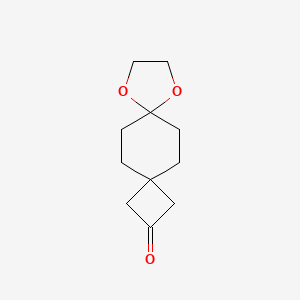 Chemical structure of 8,11-Dioxadispiro[3.2.4.2]tridecan-2-one