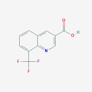 Chemical structure of 8-(Trifluoromethyl)quinoline-3-carboxylic acid
