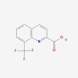Chemical structure of 8-(Trifluoromethyl)quinoline-2-carboxylic acid