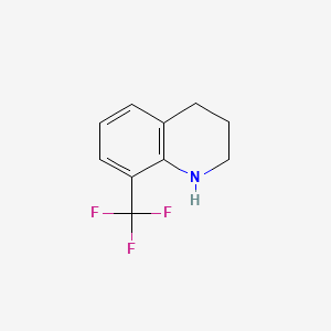 Chemical structure of 8-(Trifluoromethyl)-1,2,3,4-tetrahydroquinoline