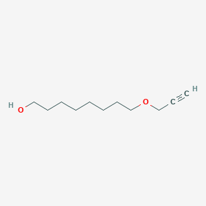 Chemical structure of 8-(Prop-2-yn-1-yloxy)octan-1-ol