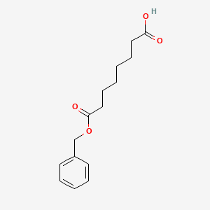 Chemical structure of 8-(Benzyloxy)-8-oxooctanoic acid