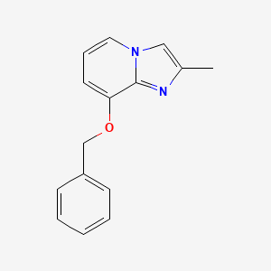 Chemical structure of 8-(Benzyloxy)-2-methylimidazo[1,2-a]pyridine