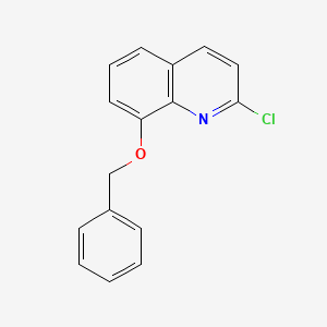 Chemical structure of 8-(Benzyloxy)-2-chloroquinoline
