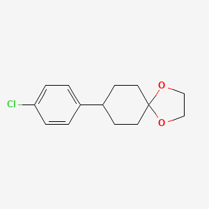 Chemical structure of 8-(4-Chlorophenyl)-1,4-dioxaspiro[4.5]decane