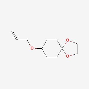 Chemical structure of 8-(2-PROPENYLOXY)-1,4-DIOXASPIRO[4.5]DECANE