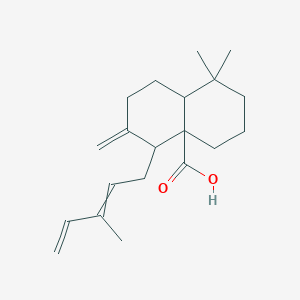 Chemical structure of 8(17),12E,14-Labdatrien-20-oic acid