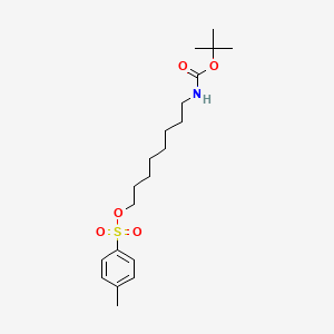 Chemical structure of 8-((tert-Butoxycarbonyl)amino)octyl 4-methylbenzenesulfonate