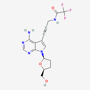 Chemical structure of 7-TFA-ap-7-Deaza-ddA
