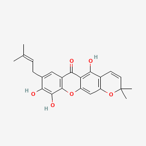 Chemical structure of 7-Prenyljacareubin
