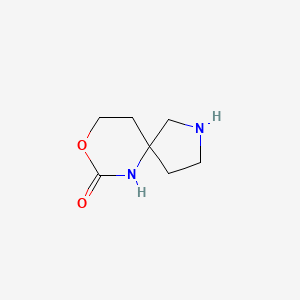Chemical structure of 7-Oxo-8-oxa-2,6-diaza-spiro[4.5]decane