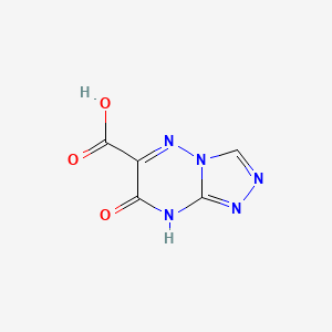 Chemical structure of 7-oxo-7,8-dihydro-[1,2,4]triazolo[4,3-b][1,2,4]triazine-6-carboxylicacid