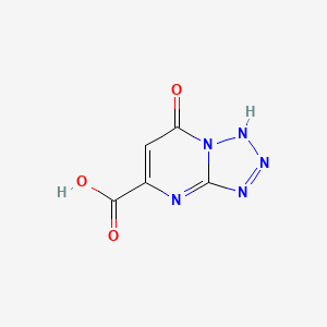 Chemical structure of 7-Oxo-4,7-dihydro-tetrazolo[1,5-a]pyrimidine-5-carboxylic acid