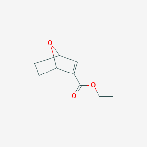 Chemical structure of Ethyl 7-oxabicyclo[2.2.1]hept-2-ene-2-carboxylate