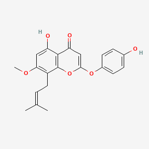 Chemical structure of 7-O-Methylepimedonin G