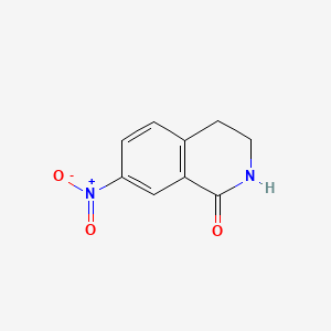Chemical structure of 7-Nitro-3,4-dihydroisoquinolin-1(2H)-one