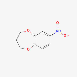 Chemical structure of 7-Nitro-3,4-dihydro-2H-1,5-benzodioxepine